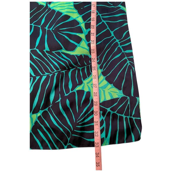 Lilly Pulitzer Carol Shift Dress 3/4 Sleeve Under the Palms Green Navy Print 0 - Picture 9 of 15